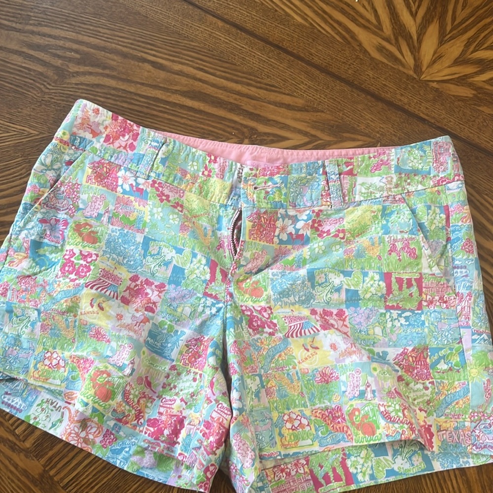 Lily Pulitzer shorts.